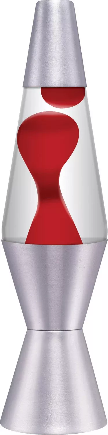 11.5" LAVA Lamp - Red/Clear/Silver