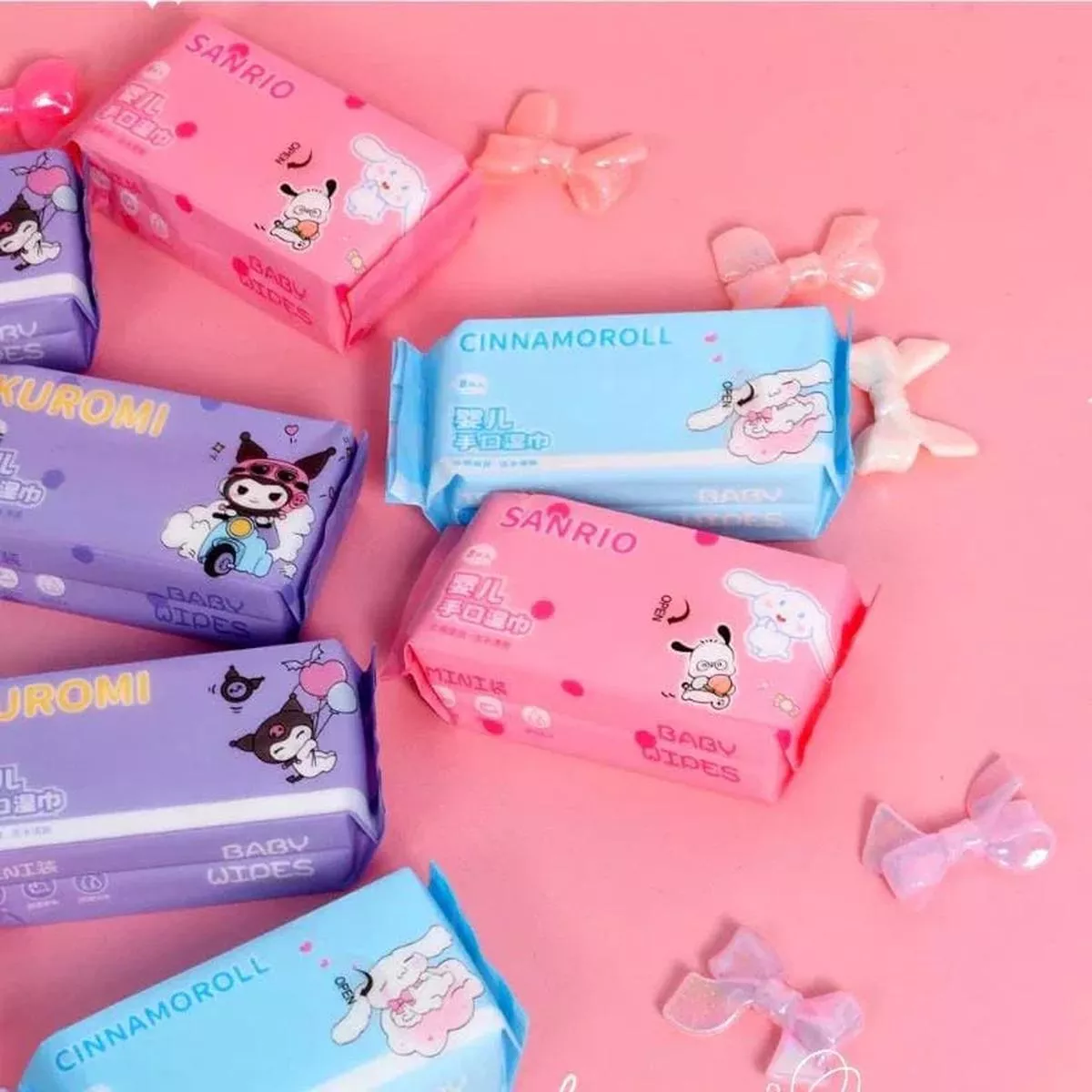 (Buy 1 Get 1 Free) Cute Baby Soft Wipes1 Pack (8 Wipes per Pack)