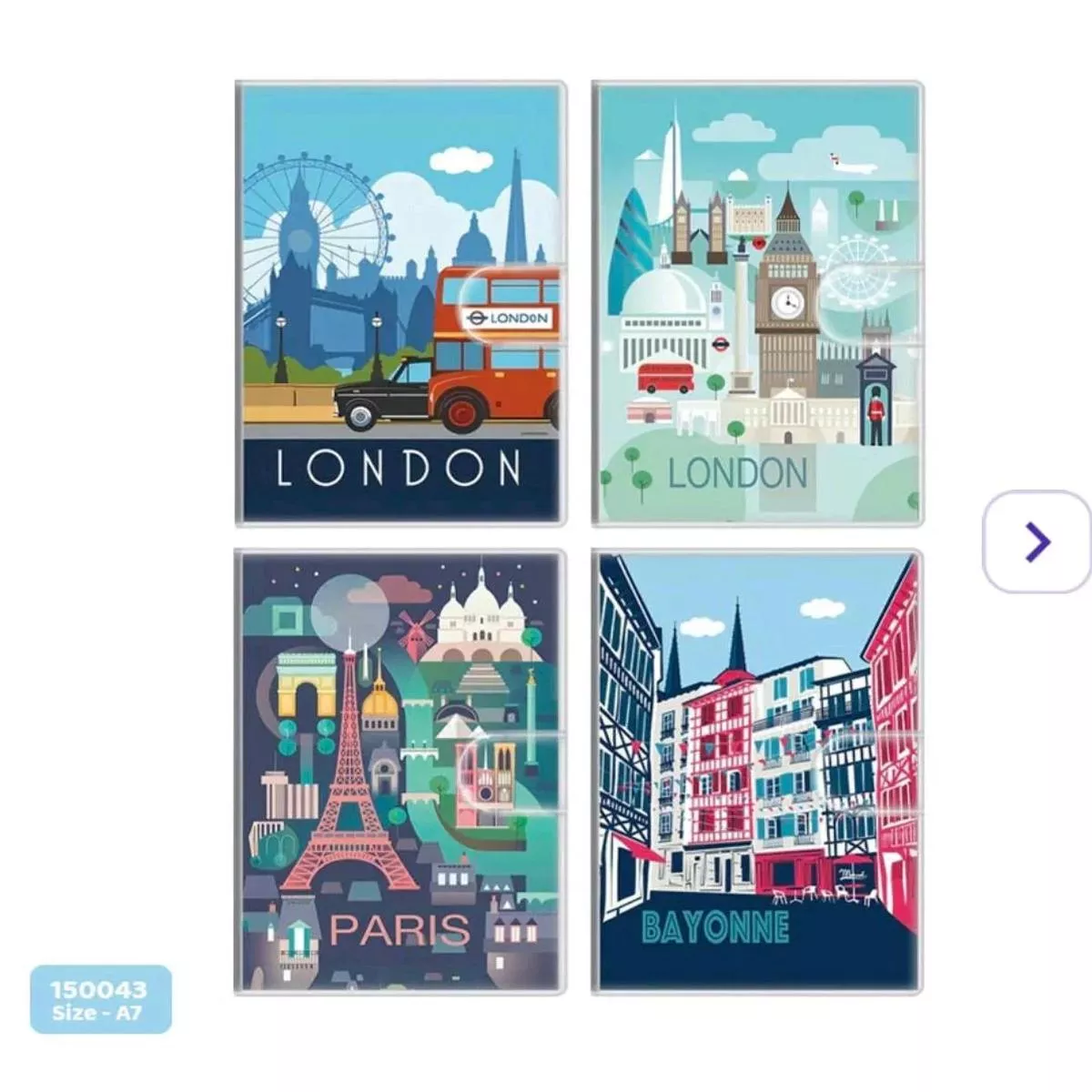 (Buy 1get 1 Free ) A7 Printed Pocket Notebook- pack of 1