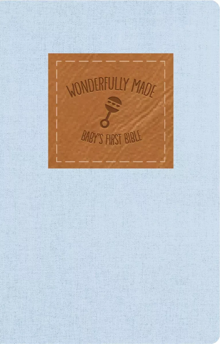 KJV, Wonderfully Made New Testament & Psalms: Baby Boy's First Bible, Flexcover, Blue