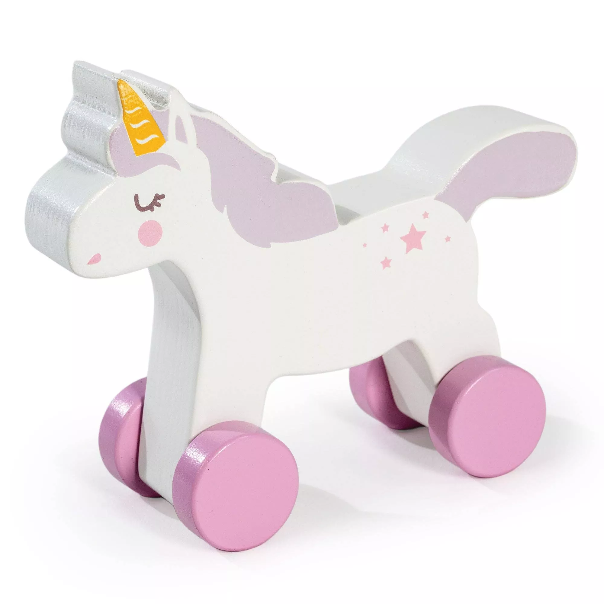Mentari Wooden Magic Unicorn Push-Along Toy