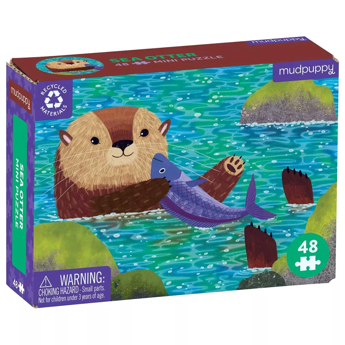 Mudpuppy 48 Piece Mini Puzzle: Sea Otter