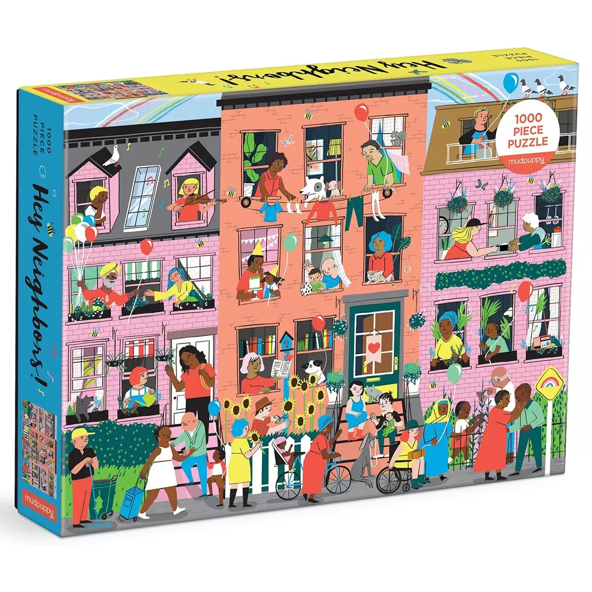 Mudpuppy Hey Neighbors! 1000 Piece Puzzle