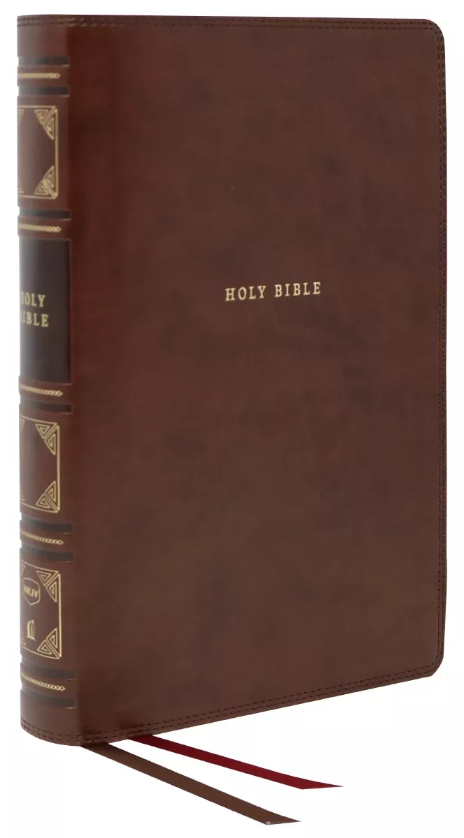 NKJV, Reference Bible, Classic Verse-by-Verse, Center-Column, Red Letter Edition, Comfort Print