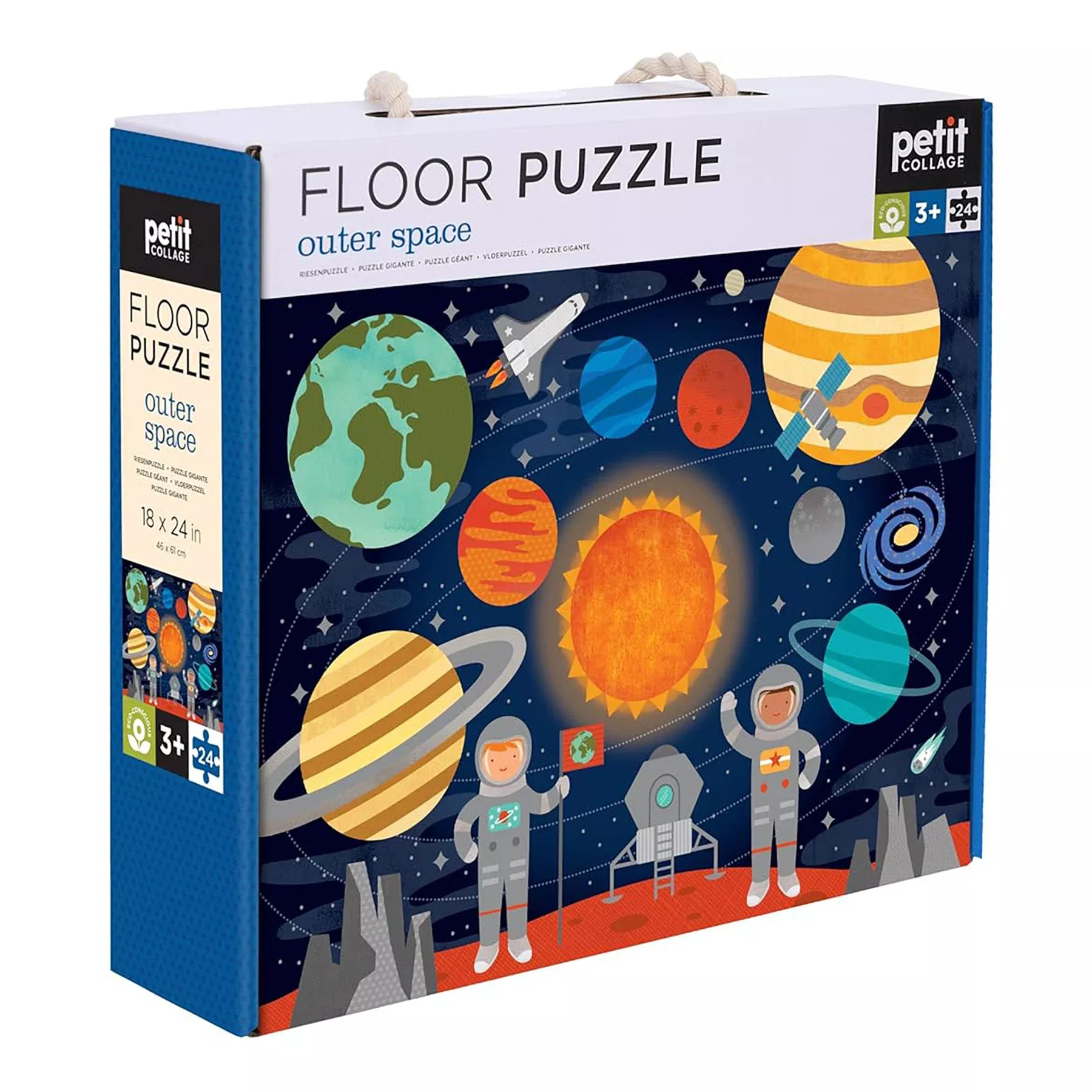 Petit Collage 24 Piece Floor Puzzle: Outer Space