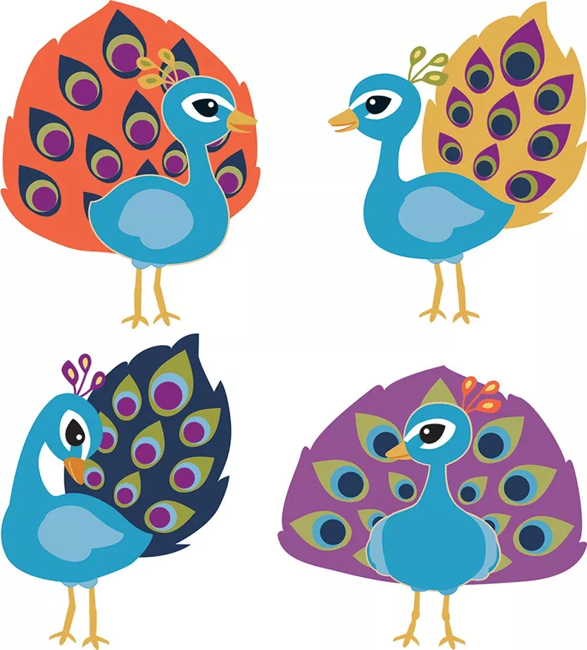 You-Nique Peacocks Cut-Outs