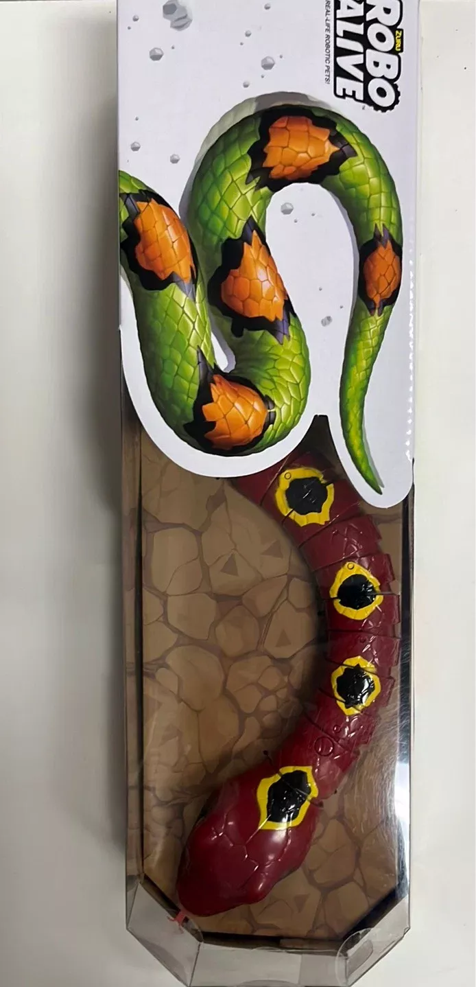 Zuru- Robo Alive Boys robotic Lizard & Snake in color window box -Series 1